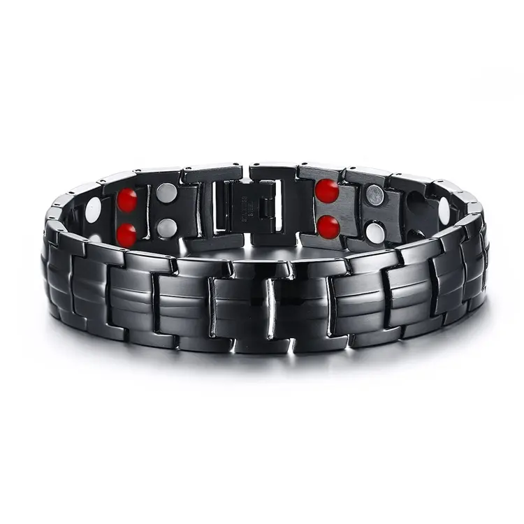 China Guangzhou Factory wholesale infrared ion magnet germanium bracelet,men magnetic bracelet