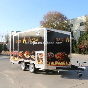 Caminhões de alimentos móveis, reboque deslizante para fora, equipamentos de cozinha para mesa