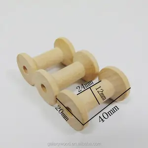 20Mm Kustom Kecil Kosong Kayu Spul untuk Pita