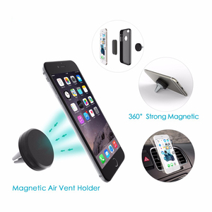 <span class=keywords><strong>Amazon</strong></span> <span class=keywords><strong>venta</strong></span> Caliente Negro De Ventilación de Aire ABS Magnética Sostenedor Del Coche Del Teléfono Móvil - Product Image 4