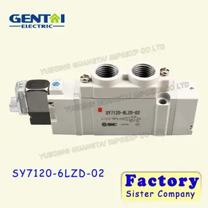 Válvula solenóide pneumática de controle magnético elétrica tipo smc SY7120-6LZD-02