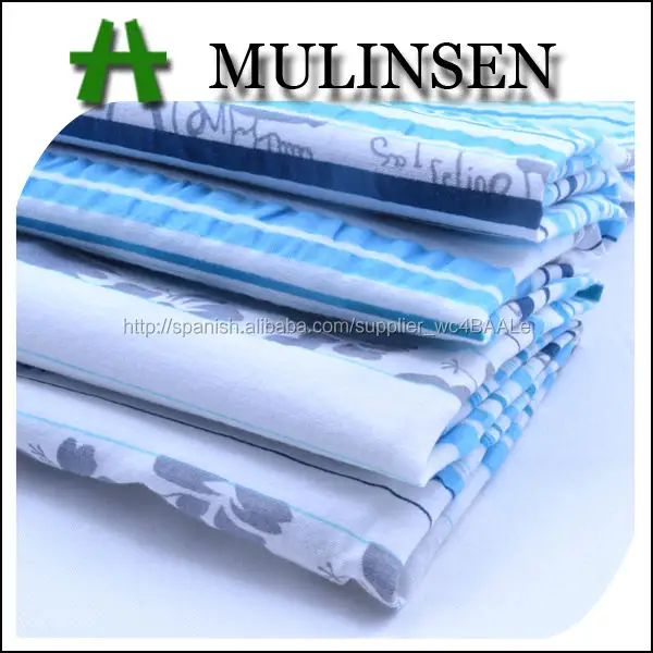 textil mulinsen las ventas caliente impreso tejido de gasa de algodón tela cambray