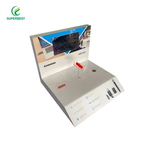 Personalizar loja display stand Publicidade display stand com tela lcd