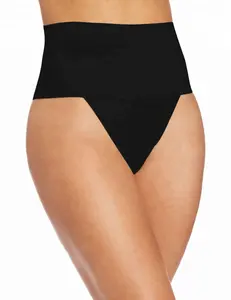 Dikişsiz yüksek belli iç çamaşırı nefes karın kontrol şekillendirme tanga külot tanga Shapewear