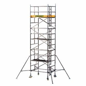 Torre di Ponteggio Portatile a H in Alluminio per Interni <span class=keywords><strong>con</strong></span> <span class=keywords><strong>Ruote</strong></span> - Product Image 6