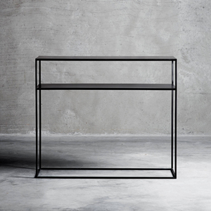 Nordic Europe Large 2 Tiers Metal <strong>Rectangle</strong> <strong>Coffee</strong> <strong>Table</strong> Console <strong>Table</strong> Sofa Side <strong>Table</strong> Living Room Modern Black - Product Image 6
