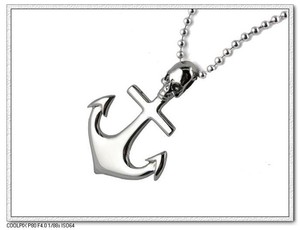 Regalos de <span class=keywords><strong>san</strong></span> valentín para hombre del cráneo diseño moda colgante colgante de collar de ancla - Product Image 4