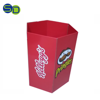 Bac à benne en carton de conception personnalisée, corbeille de supermarché, corbeille de recyclage de pommes de terre, poubelles de vente au détail