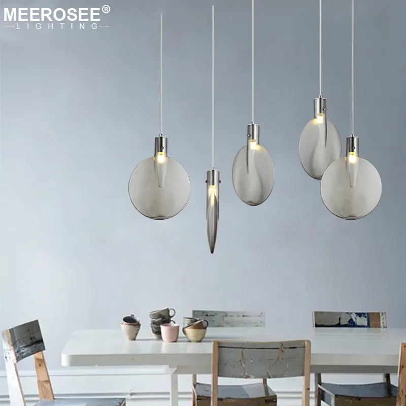 MEEROSEE جديد وصول الإبداعية قلادة ضوء المناسب بينغ بونغ مضرب شكل شنقا مصباح متعدد الألوان اختياري MD85937