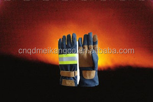 4 capas CE <span class=keywords><strong>EN</strong></span> 659 Guante de bombero contra incendios Guante de seguridad de Palma de cuero de <span class=keywords><strong>vaca</strong></span> Guante ignífugo de bombero - Product Image 3