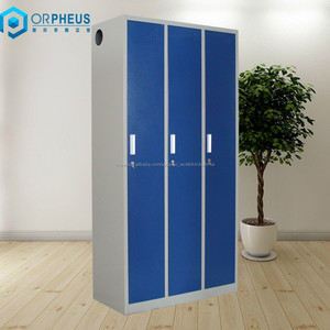 Vestuarios Armarios Muebles de metal <span class=keywords><strong>Taquilla</strong></span> metálica de tres puertas - Product Image 2