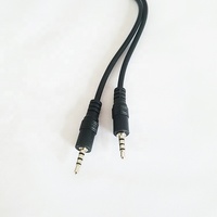 Cable de audio coaxial con conector de 2,5mm Conector estándar macho a macho para proyector de monitor de micrófono de altavoz
