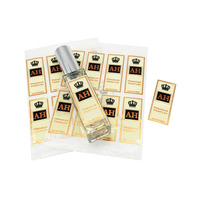 Étiquettes adhésives en rouleau pour emballage de flacon de parfum personnalisé, imperméables et tendance