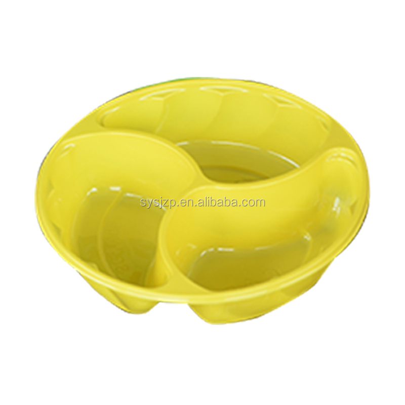 Non-toxique Jaune Rigide Pvc En Plastique Plateau De Bonbons