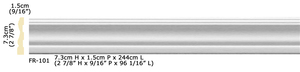 Ornements en polyuréthane, panneau mural intérieur haute densité, décoration, plâtre PU, corniche - Product Image 6