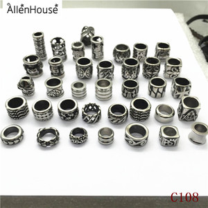 Mới Đến Thời Trang 6.0Mm/8.0Mm Ống Hình Dạng Lỏng Thép Không Gỉ Trượt Hạt Phụ Kiện Kết Nối Với Vòng Đeo Tay Bằng Da - Product Image 3