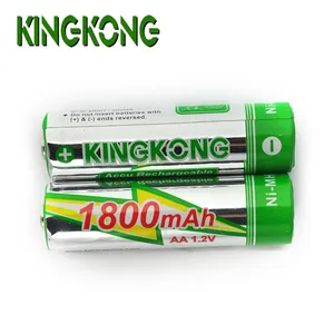 1.2V AA 700mAh 800mAh 900mAh 1000mAh 1500mAh 1800mAh 2000mAh 2200mAh 2400mAh 2500mAh LED ánh sáng có thể sạc lại Ni-MH pin