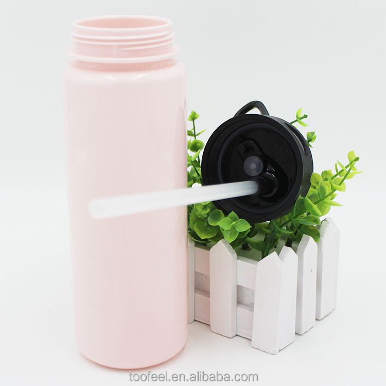 800 ml 26 oz Tritan Deportes Botella de Agua de Plástico de Paja tapa Flip Top Tapa bpa A Prueba de Fugas
