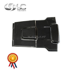 Garantía de comercio seco ribete <span class=keywords><strong>Interior</strong></span> de fibra de carbono ajuste para 2014-2015 R8 V8 V10 <span class=keywords><strong>Coupe</strong></span> y Spyder cubierta del Motor y Motor cubierta del protector - Product Image 1