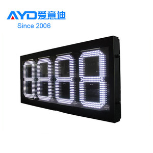 Gas Station12inch White Color <strong>7</strong> <strong>Segment</strong> <strong>LED</strong> <strong>Displays</strong> Electronics <strong>LED</strong> Price Sign Digit - Product Image 2
