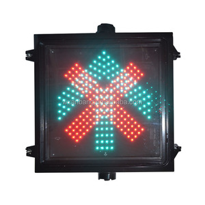 En aluminium rouge flèche verte de croix (allée signal lumineux) dans une unité de feu de signalisation - Product Image 5