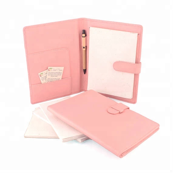 Модные деловые принадлежности, держатель для документов для конференций и офисов, розовый органайзер для дамской папки из искусственной кожи A5