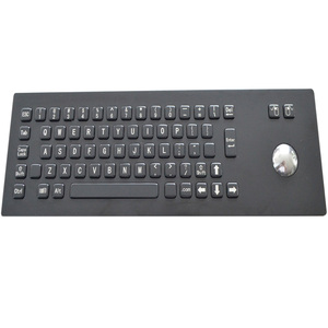 Tiêu chuẩn đen IP65 67 phím Bàn phím kim loại màu đen với Trackball - Product Image 1