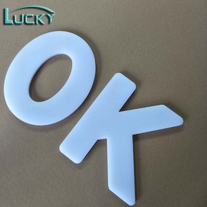 Bianco lucido di plastica 3d acrilico lettere e numeri - Product Image 6