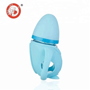 BPA-freie Baby flasche aus Stroh glas mit Silikon hülle - Product Image 4
