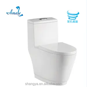 Siège de toilette Super siphon, 1 pièce, placard, design morden, prix de toilette portable, couleur blanche, en chine