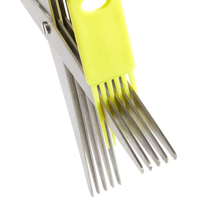 Rau Cắt Đa Năng Herb Professional 5 Blades 6 Trong 1 Thép Không Gỉ Nhà Bếp Herb Kéo - Product Image 5