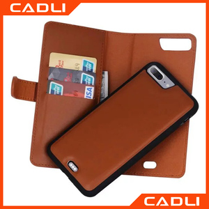 Mode Amovible 2 in1 Zipper Aimant Pièce PU cover Housse en cuir pour <span class=keywords><strong>Apple</strong></span> <span class=keywords><strong>iPhone</strong></span> <span class=keywords><strong>7</strong></span> Téléphone Shell - Product Image 1