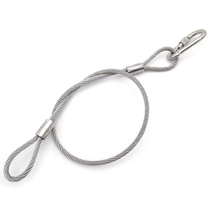 핫 세일 최고 품질 고강도 스테인리스 스틸 와이어 로프 슬링 루프 포함 - Product Image 3