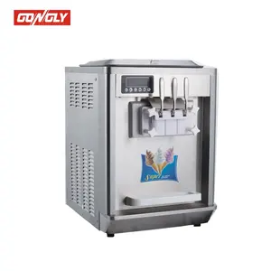 Expansion Gelato Desktop Snack Machines Machine à crème glacée Screen Pump Feed Soft Serve Ice Cream Machine 1 Set Small and Elegant