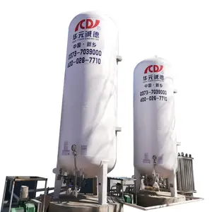 Oksigen Cair/Nitrogen/Gas Alam/Karbon Dioksida 10m3 Penyimpanan Cryogenic Tank