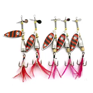 Nhân tạo bait kim loại mồi spinner spoon mồi câu rê cá pike cá chép trout cá da trơn mồi câu cá pesca câu cá giải quyết