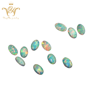Gemstone color <span class=keywords><strong>de</strong></span> la mezcla ronda forma ópalos piedra - Product Image 5