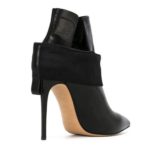Vente en gros de bottes <span class=keywords><strong>élastique</strong></span>s à la cheville noires pour banquet pointues - Product Image 6