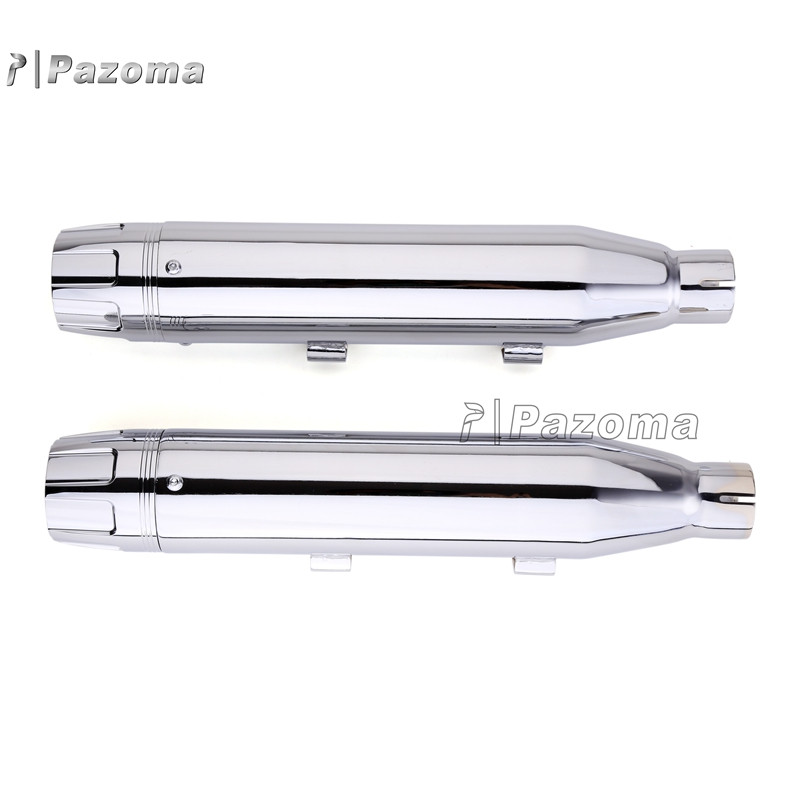 Новое поступление, Pazoma Chrome 3-1/4 "глушитель без застежки с ЧПУ, заготовка для выхлопной трубы, подходит для Harley Sportster 2014-2016