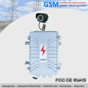 Camera surveillance electric power burglar Wireless GSM Alarm system 8 Wired industrial alarm system