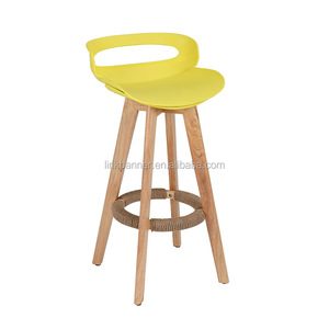 LK516-1 <span class=keywords><strong>haya</strong></span> madera pierna plástico moderno bar asiento Silla de comedor - Product Image 1