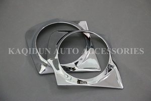 Precio barato de la alta calidad cromo y Negro frontal cubierta de la luz de niebla para Mitsubishi Triton L200 accesorios 2014 - Product Image 2