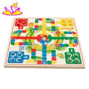 جديد سخونة 2 في 1 لعبة خشبية لعبة الداما ، لعبة مجلس ludo للأطفال W11A064