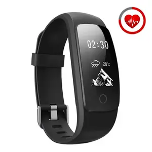 Le plus récent bracelet intelligent de moniteur de fréquence cardiaque ID107 Plus-Version améliorée