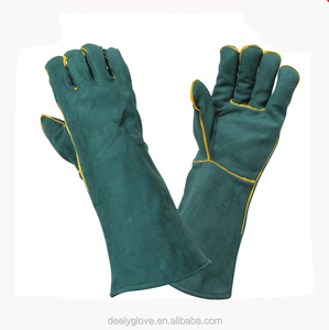 <span class=keywords><strong>Gant</strong></span> <span class=keywords><strong>de</strong></span> soudage pour cuir doublé, gantelets <span class=keywords><strong>de</strong></span> qualité supérieure, vert - Product Image 3