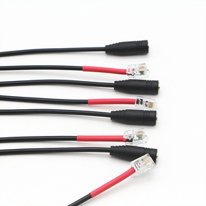 PVC 30cm PC Tai nghe <span class=keywords><strong>Adapter</strong></span> 3.5mm âm thanh jack để RJ11 tai nghe cáp chất lượng cao Nhà máy sản xuất không thấm nước đen polybag - Product Image 5