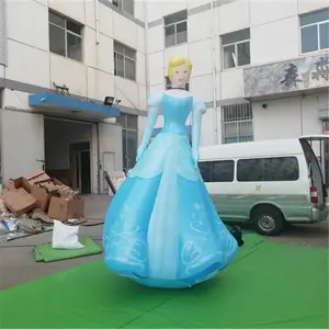 Aangepaste Meisje Cartoon mascotte opblaasbare event mascotte cartoon karakter opblaasbare Prinses in reclame opblaasbare