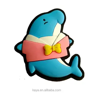 Eco-friendly 3d souvenir dolphin magnet pvc