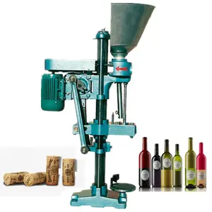 Easy to Operate Semi Automatic Wood Cork Inserting Machine / Champagne Bottle corking Machine