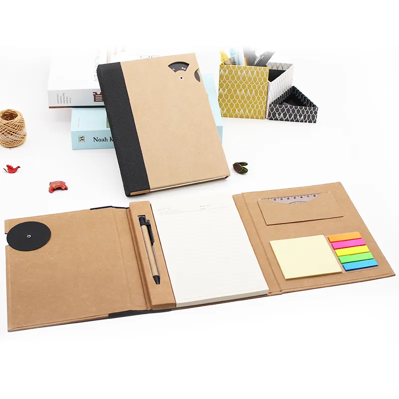 Cuaderno barato 2015 con notas adhesivas coloridas